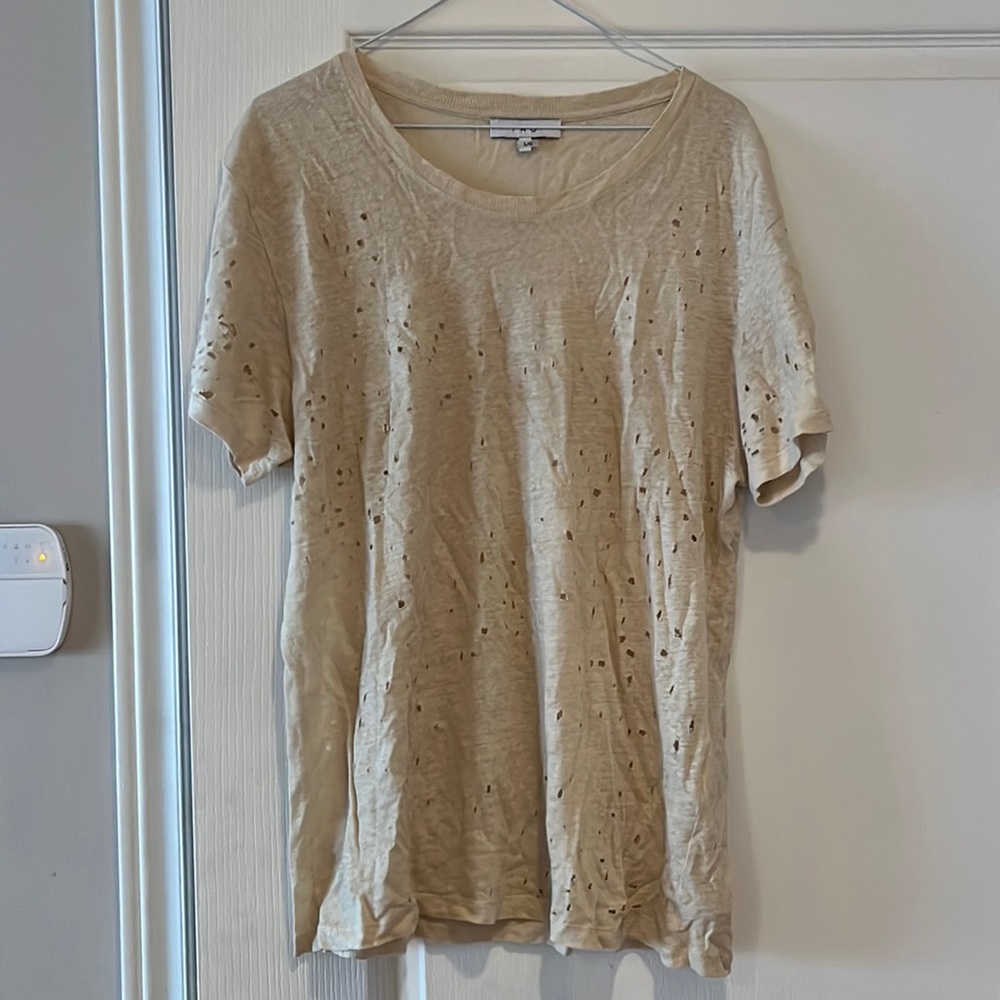 IRO loose tshirt with holes size large